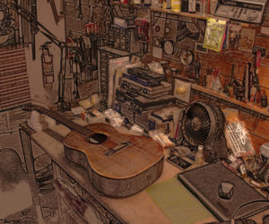 guitar-on-bench-12x10